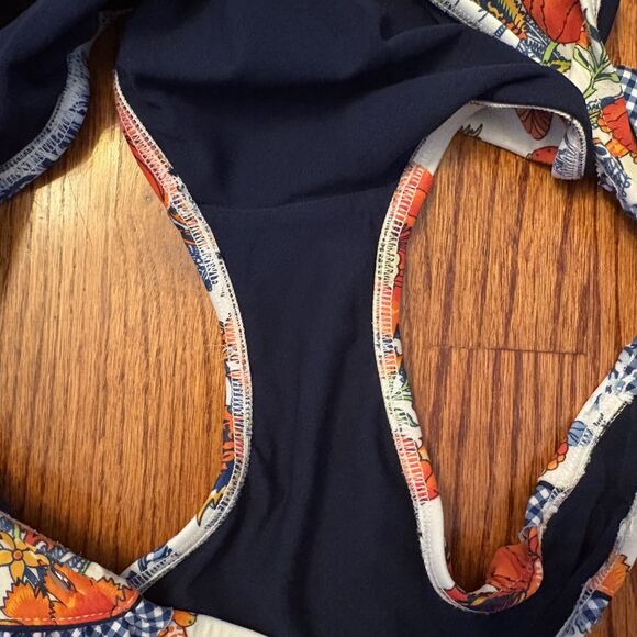 LUCKY BRAND Printed Floral Bandeau Bikini Set M/L - Picture 6 of 12